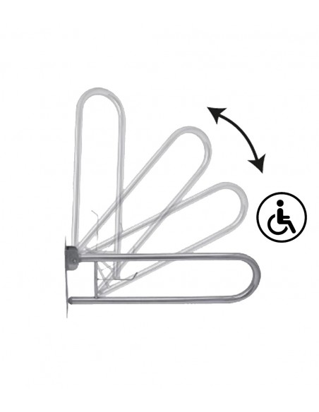 Asa seguridad abatible con portarrollos. Asa seguridad abatible con portarrollos.
