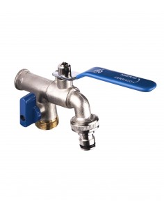 Grifo Codo 2 Tomas Para Manguera De Jardín De Arcobañ