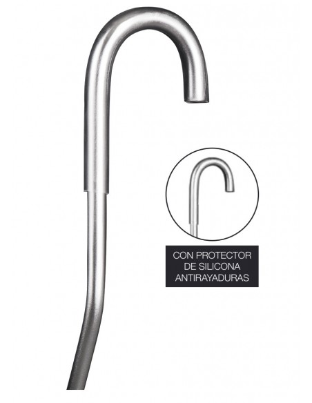 Detalle Gancho Cesta Ducha Acero Inox Para Grifería Modelo Micra