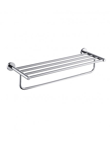 Towelman with steel shelf inox model Arcobaño Hotel