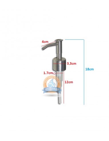 Dosificador Jabón Para Encimera Acero Inox