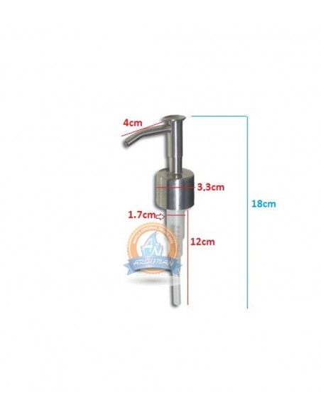 Dosificador Jabón Para Encimera Acero Inox