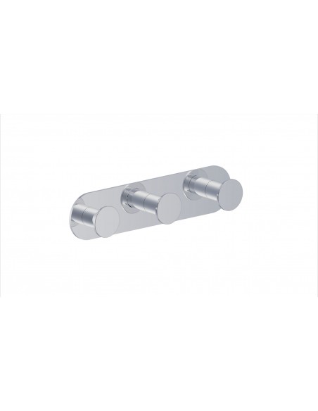 Percha Triple Acero Inox Modelo HAYA