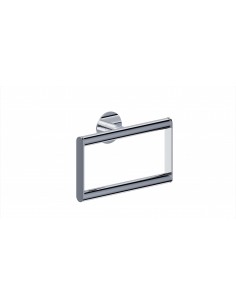 Stainless steel ring towel rail with Arcobaño