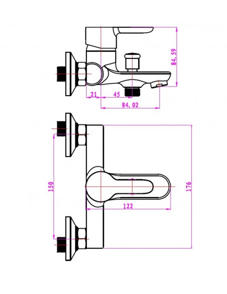 Bath Kit MonoMando Golf + SetBasic Arcobaño