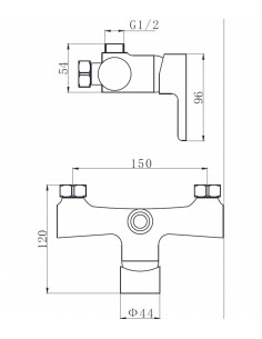 Kit chuveiro monomando golf + arcobaño setbasic 2