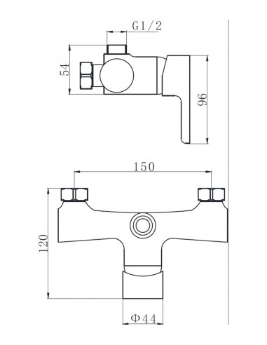 Kit Shower MonoMando Golf + Arcobaño SetBasic