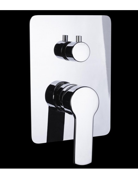 Conjunto Ducha A Pared Cuadrado Modelo DELTA