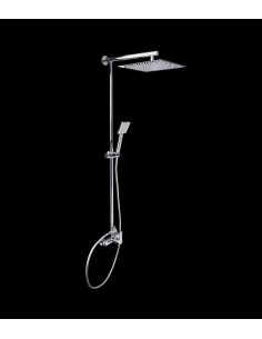 Colonne de douche carrée NORTH avec pomme de douche monocommande KAPPA