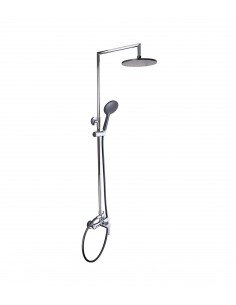 Coluna Chuveiro Circular Pulverizador Modelo Este3 Arcobaño Preto