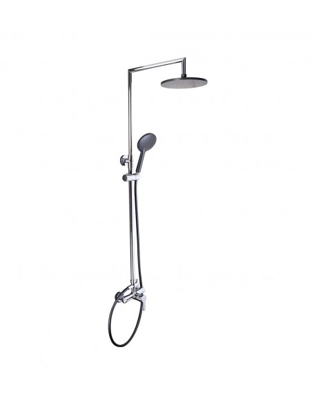 Coluna Chuveiro Circular Pulverizador Modelo Este3 Arcobaño Preto