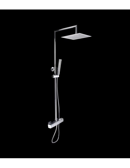 Columna Ducha Termostática Rociador Cuadrado Modelo ESTE7 Columna Ducha Termostática Rociador Cuadrado Modelo ESTE7
