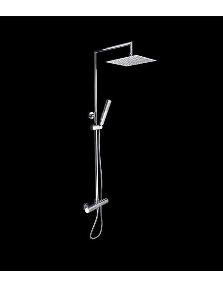 Coluna Termostatic Chuveiro Pulverizador Modelo Quadrado Est9 De Arcobañ