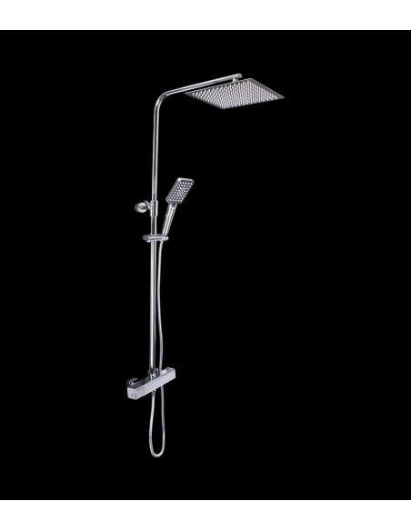Pulvérisateur de la colonne de douche thermostatique Square Tesla5 de Arcobañ Pulvérisateur de la colonne de douche thermostatique Square Tesla5 de Arcobañ