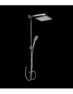 Colonne de douche avec pomme de douche carrée, modèle NORTE sans robinetterie