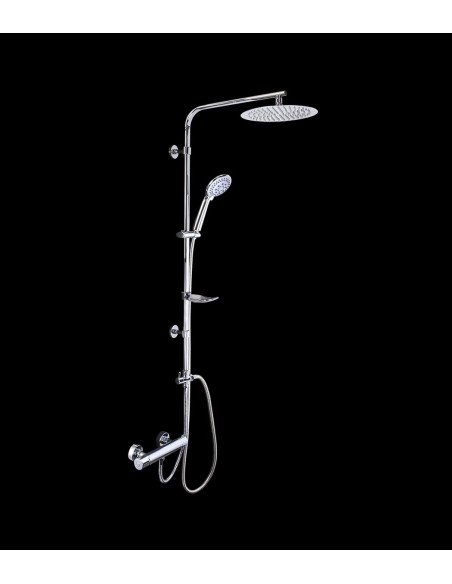 Columna Ducha Rociador Circular Modelo ESCALA4 A FLEXO Columna Ducha Rociador Circular Modelo ESCALA4 A FLEXO