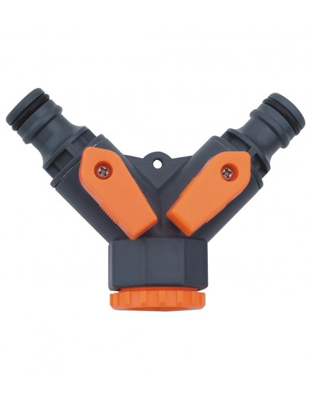 Adaptador Doble ABS Con Válvulas Reguladoras Adaptador Doble ABS Con Válvulas Reguladoras