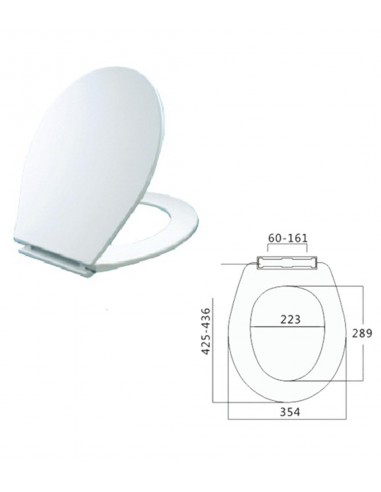 Medidas Tapa Wc Universal Modelo MEDEL