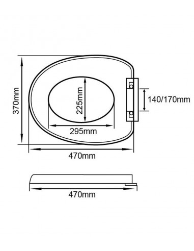 Cobertura WC Universal Modelo Momentum de Arcobañ