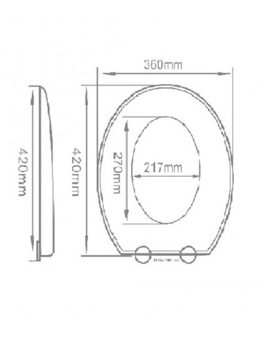 Cover WC Modello universale Verona de Arcobañ