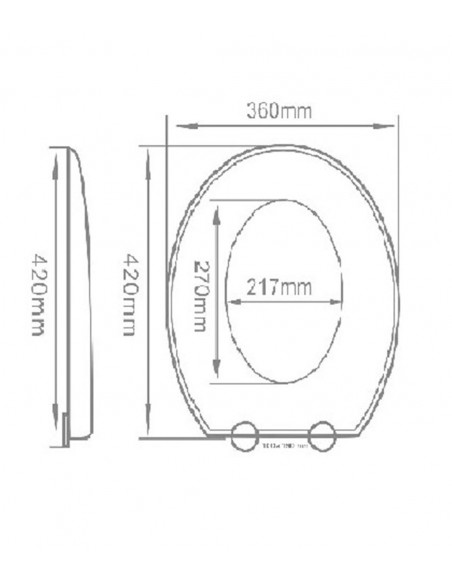 Cover WC Modello universale Verona de Arcobañ
