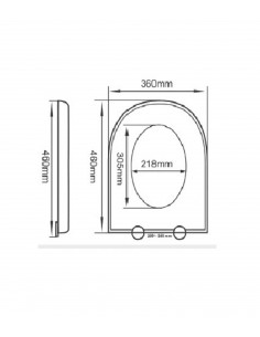 Tapa Wc Universal Modelo TOSCANA 2