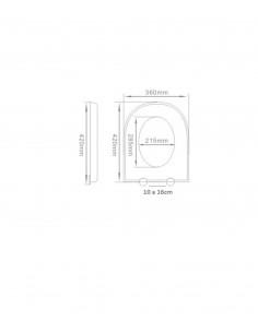 Modello di copertura universale WC Milano 21 de Arcobaño 2