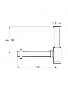Arcobañ Model 333 CURRENT Chromed Conical Siphon 2