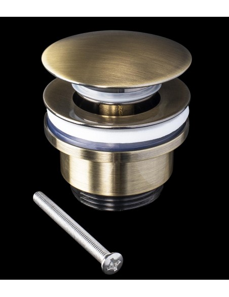 Vanne Click Clack Borah Avec capuchon en or-bronze