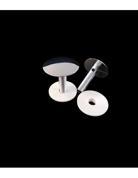 Juego De 2 Tapa Agujeros Cromo Juego De 2 Tapa Agujeros Cromo