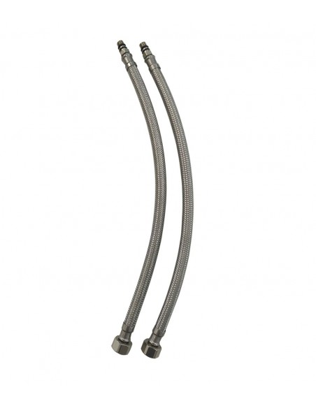 Ensemble de 2 tuyaux pour robinets avec buse 18 mm.