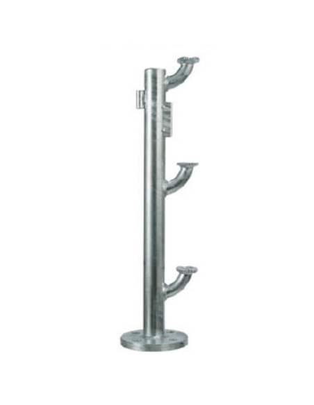 BATERIA DE CONTADORES DE ACERO GALVANIZADO VERSIÓN COLUMNA