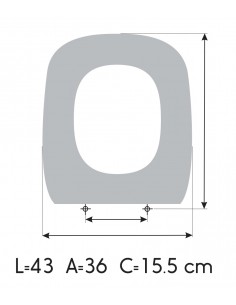 Toilet Seat ROCA DEBBA made to measure