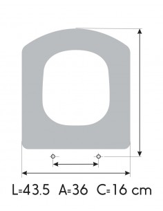 Toilet Seat ROCA HALL SUSPENDED made to measure