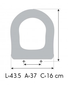 Toilet Seat ROCA LIBERTY ETOOS 2