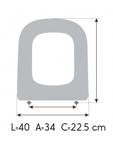 Sedile copriwater ROCA THE GAP COMPACT su misura