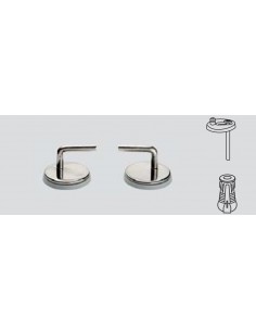 Pressione di montaggio universale Inox per sedile rotondo destro