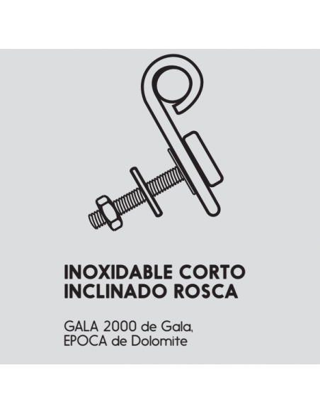 Stainless Fitting Short Inclined Thread