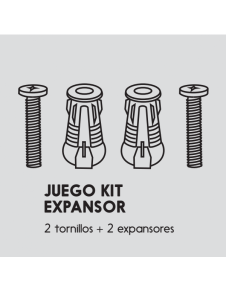Juego Kit 2 Tornillos + 2 Expansores