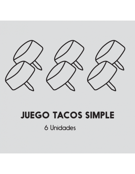 Juego de Tacos Simple (6 unidades)
