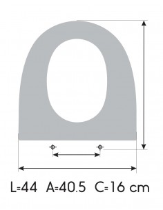 Toilet Seat GALA ACUATONDA made to measure
