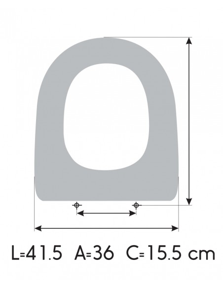 Toilet Seat UNISAN DENIA made to measure
