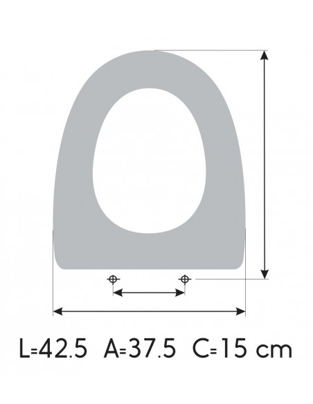 Toilet Seat UNISAN NEWDAY made to measure