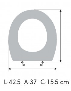 Toilet Seat DURAVIT DARLING REDONDO made to measure