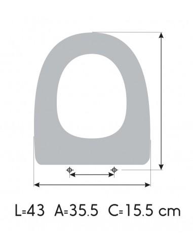 Toilet Seat NOKEN PORCELANOSA ITACA