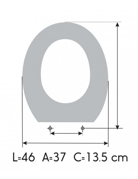 Toilet Seat NOKEN PORCELANOSA METRIC