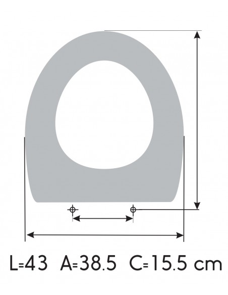Abattant WC NOKEN PORCELANOSA URBAN ETOOS