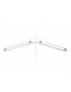 BARRA RINCON 90º 815 X 815 MM. DE ACERO ACABADO EN NYLON