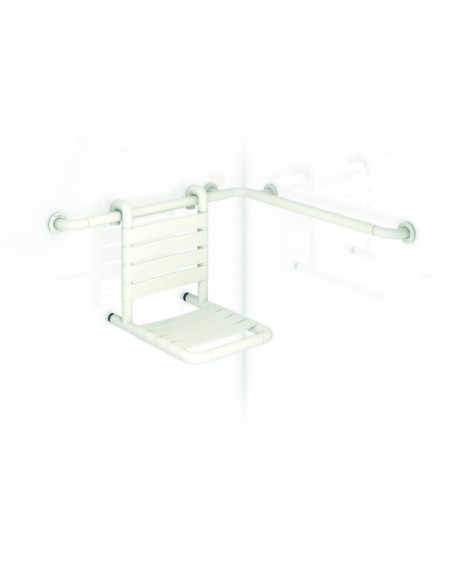 ASIENTO DE DUCHA PARA COLGAR EN BARRA DE ACERO ACABADO EN NYLON