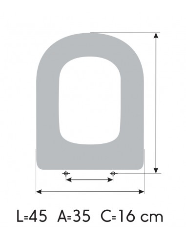 Tapa WC IDEAL STANDARD CALLA Fabricada A Medida MEDIDAS